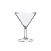 martini cocktail glasses cartoon vector illustration