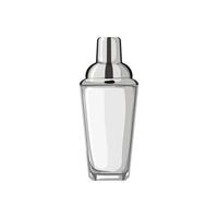 glass cocktail shaker cartoon vector illustration