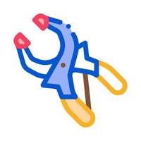 clamp worker tool icon vector outline illustration