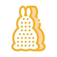 bath layer in rabbit form icon vector outline illustration