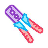 equipment for repair and connect cable color icon vector illustration