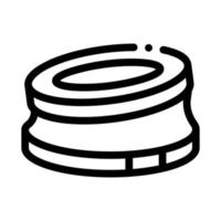 bump stop karting track black icon vector illustration