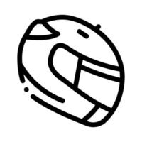 casco de conductor icono negro ilustración vectorial vector