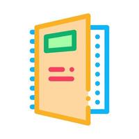 notebook of audit color icon vector illustration