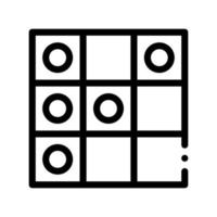 Interactive Kids Game Draughts Vector Sign Icon