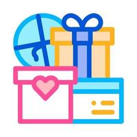 Wedding Presents For Married Couple Vector Icon