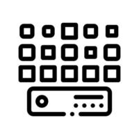 Networking Artificial Big Data Center Vector Icon