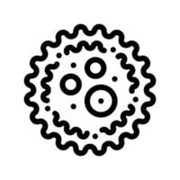 Microscopic Bacterium Microgerm Vector Sign Icon