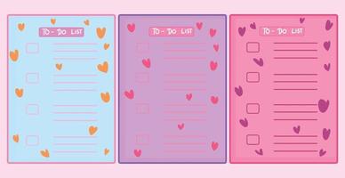 Cute To Do List Illustrations Free Vector