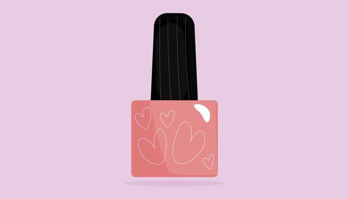 Pink Nail Polish Vector Art, Icons, and Graphics for Free Download