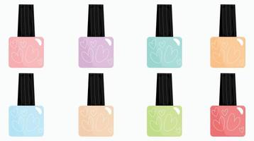 ilustración de vector de esmalte de uñas vector gratis