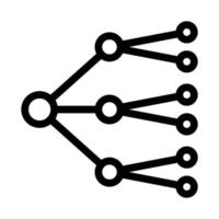 neural network line icon vector illustration sign
