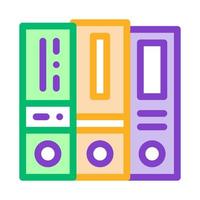Financial Accounting Folders Reports Vector Icon