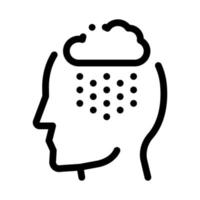 Rainy Cloud Cloudburst Silhouette Headache Vector