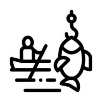 Boat Fishing Canoeing Icon Vector Illustration