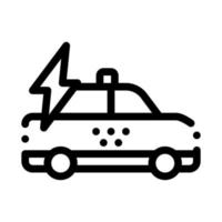 Ilustración de vector de icono de taxi en línea de alta velocidad