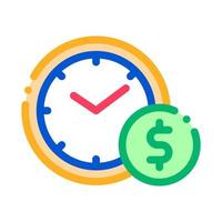 Time is Money Icon Vector Outline Illustration