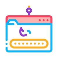 Phishing Icon Vector Outline Illustration