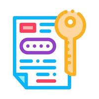 Protection Agreement Icon Vector Outline Illustration