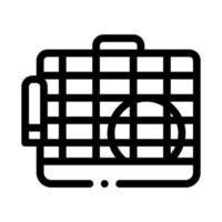 Cage for Hamster Icon Vector Outline Illustration