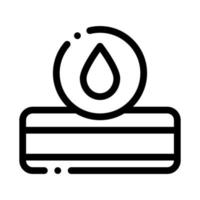 Mattress Water Drop Icon Outline Illustration vector