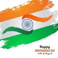 Indian flag background for independence day vector