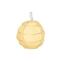 paper asian lantern cartoon vector illustration