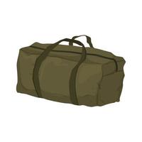 tent bag camp cartoon vector illustration