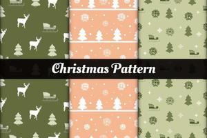 Christmass seamless patterns vector