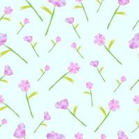 Watercolor floral pattern vector