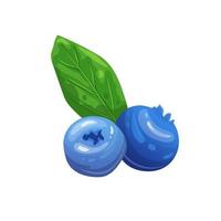 blueberry blue cartoon vector illustration