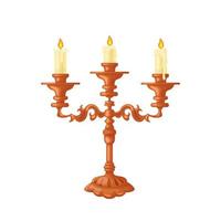 candlestick candelabrum cartoon vector illustration