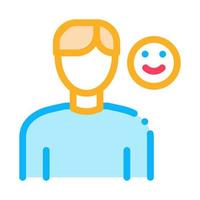 Positive Mood Human Talent Icon Vector Illustration