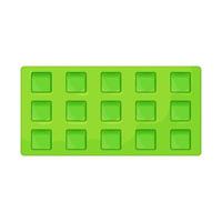 square ice cube tray color icon vector illustration