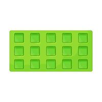 square ice cube tray color icon vector illustration