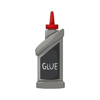 school glue bottle cartoon vector illustration