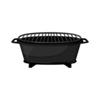 picnic barbecue grill cartoon vector illustration