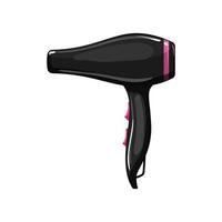 blower hair dryer cartoon vector illustration