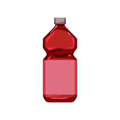 fresh juice bottle cartoon vector illustration