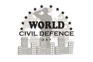 world civil defense day. army, world map. vector designs. suitable for banners, websites, posters, templates, apps, backgrounds and others