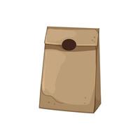 packaging paper bag cartoon vector illustration