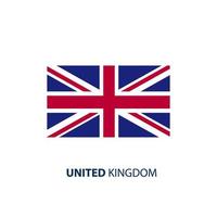 United Kingdom, England flag, map and glossy button, vector illustration
