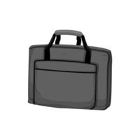 ilustración de vector de dibujos animados de bolsa de portátil de negocios