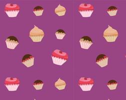 cake pattern seamless vector