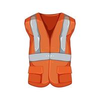 safety safe vest cartoon vector illustration