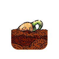 sprout sprouted sketch hand drawn vector