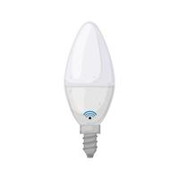 power smart light bulb cartoon vector illustration