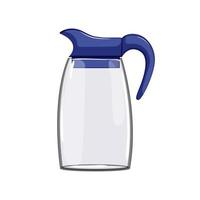 glass water pitcher cartoon vector illustration