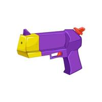 fight water gun toy cartoon vector illustration