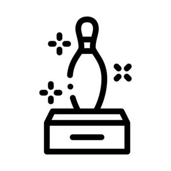 ilustración de contorno de vector de icono de bolo de chispa